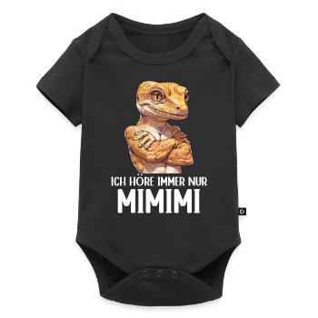 Gecko Reptiles I Always Hear Mimimi - Baby Premium short-sleeve bodysuit - black - Front