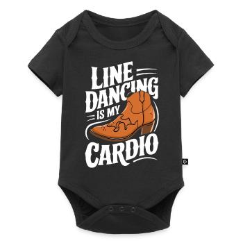 Line Dancing Tanzen Tänzer - Baby Premium Kurzarmbody - Schwarz - Vorne