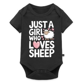 Sheep Sheep Farmer Lamb Farmer - Baby Premium short-sleeve bodysuit - black - Front