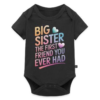 Sister Sibling Family - Baby Premium short-sleeve bodysuit - black - Front