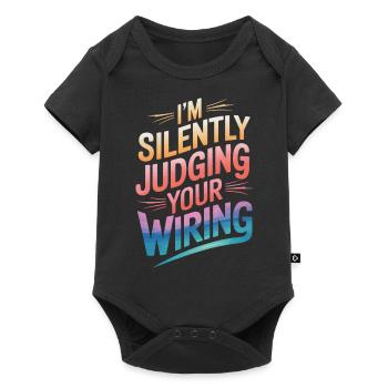 Electrician Electronics Technician Craftsman Profession Saying - Baby Premium short-sleeve bodysuit - black - Front