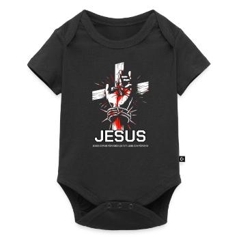 Jésus est mort pour moi - Body à manches courtes Premium Bébé - noir - Devant