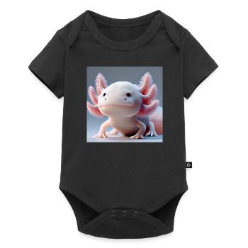 Cute Axolotl – Funny Water Creature - Baby Premium short-sleeve bodysuit - black - Front