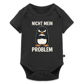 Grim Penguin – Not My Problem - Baby Premium short-sleeve bodysuit - black - Front