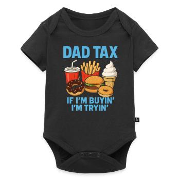 Papa Taxe Fast-Restauration Papa Fun - Body à manches courtes Premium Bébé - noir - Devant