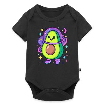 Avocado astronaut in space - Baby Premium short-sleeve bodysuit - black - Front