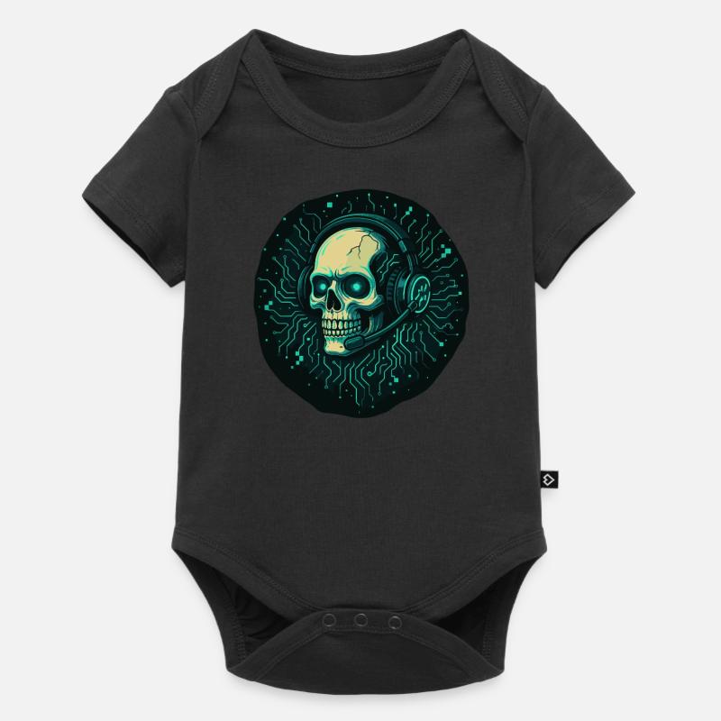 Crâne de joueur - TechGaming Totenkopf - Body à manches courtes Premium Bébé - noir