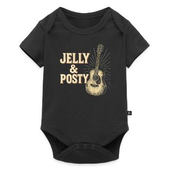 Jelly & Posty Acoustic Guitar Art - Baby Premium short-sleeve bodysuit - black - Front
