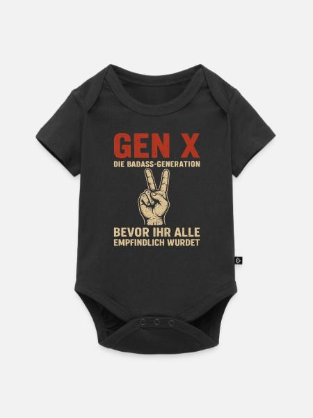 Gen X Die Badass-Generation Humor - Baby Premium kortärmad bodysuit - svart