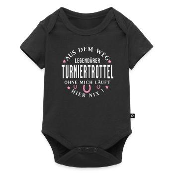 Idiot légendaire des tournois - Body à manches courtes Premium Bébé - noir - Devant