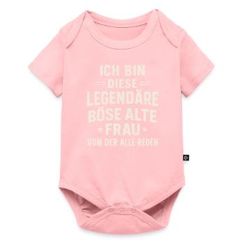Vieille femme maléfique légendaire – Déclaration - Body à manches courtes Premium Bébé - rose - Devant