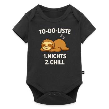 Liste de choses à faire : Nothing & Chill – Paresseux - Body à manches courtes Premium Bébé - noir - Devant