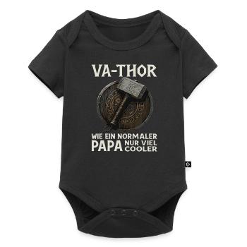 VA-THOR – Papa Viking Dicton Design - Body à manches courtes Premium Bébé - noir - Devant