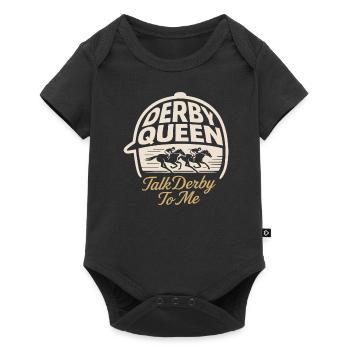 Derby Queen Talk Derby To Me Reitsport - Baby Premium Kurzarmbody - Schwarz - Vorne