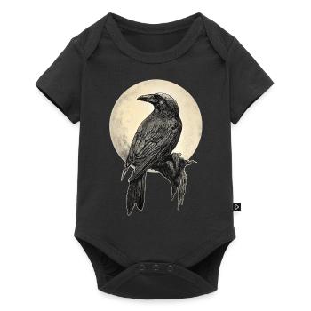 Raven - Baby Premium short-sleeve bodysuit - black - Front