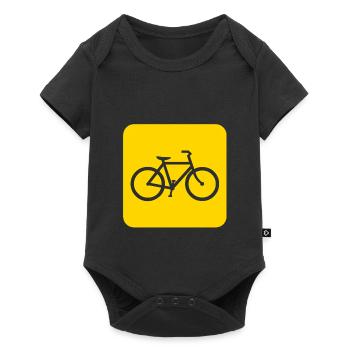 montagne vélo vélo VTT cycliste vélo - Body à manches courtes Premium Bébé - noir - Devant