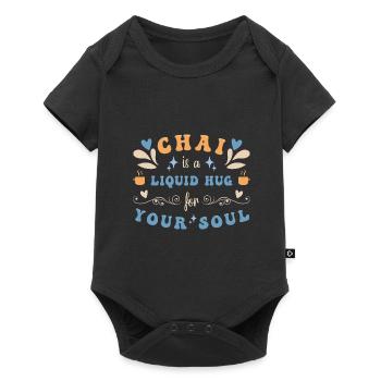 Chai Latte Tea Drink tea drinkers - Baby Premium short-sleeve bodysuit - black - Front