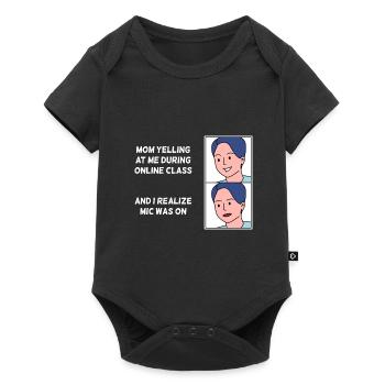 Online class design for young proud Pinoys - Baby Premium short-sleeve bodysuit - black - Front