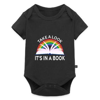 Take a Look It's In A Book Vintage Bookworm - Baby Premium short-sleeve bodysuit - black - Front