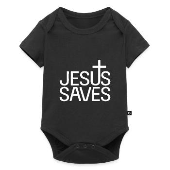 Jésus sauve - Jésus sauve - Body à manches courtes Premium Bébé - noir - Devant