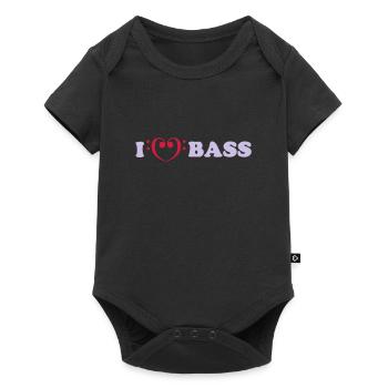 I love bass - Body à manches courtes Premium Bébé - noir - Devant