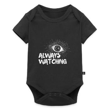 I'm watching you - Baby Premium short-sleeve bodysuit - black - Front