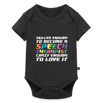 Speech Therapist Speech Therapy Speech Therapist - Baby Premium short-sleeve bodysuit - black - Front