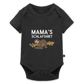 Sloth Faulenzer Süßes Faultier Geschenk - Baby Premium Kurzarmbody - Schwarz - Vorne