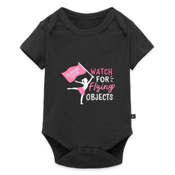 Color Guard - Baby Premium Kurzarmbody - Schwarz - Vorne