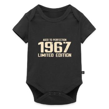 1967 Limited edition 1967 Geburtstag 1967 Retro - Baby Premium Kurzarmbody - Schwarz - Vorne