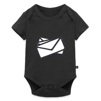 Des lettres - Body à manches courtes Premium Bébé - noir - Devant
