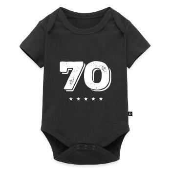 70 number jersey - Baby Premium short-sleeve bodysuit - black - Front