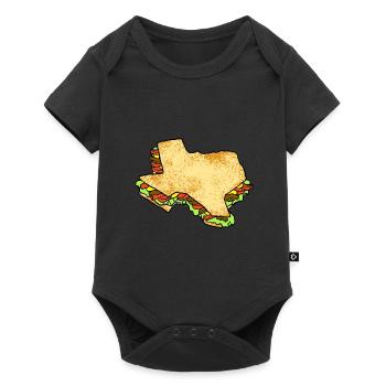Fajita Map Design pour les amoureux du Texas - Body à manches courtes Premium Bébé - noir - Devant
