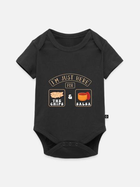 Chips und Salsa Nachos - Baby Premium Kurzarmbody - Schwarz