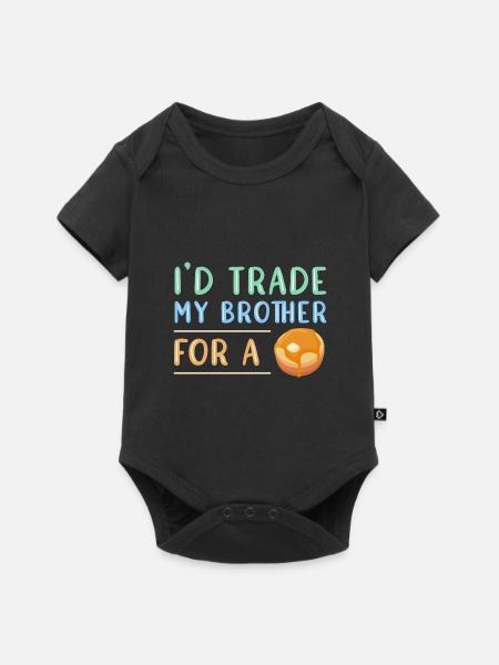 Pfannkuchen - Baby Premium Kurzarmbody - Schwarz