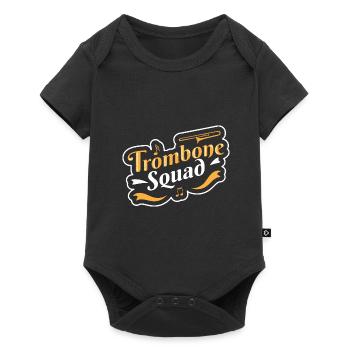 Tromboniste trombone - Body à manches courtes Premium Bébé - noir - Devant