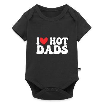 L’amour de papa chaud - Body à manches courtes Premium Bébé - noir - Devant