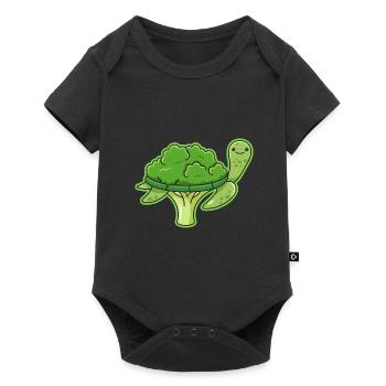 Turtle Broccoli Design for - Baby Premium short-sleeve bodysuit - black - Front
