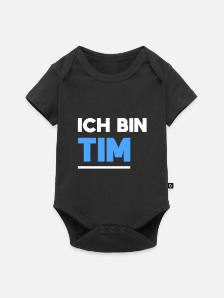 Tim Name Spruch für stolze Tims - Baby Premium Kurzarmbody - Schwarz