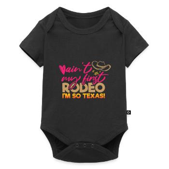 Nicht mein erstes Rodeo-Design für stolze Texaner - Baby Premium Kurzarmbody - Schwarz - Vorne