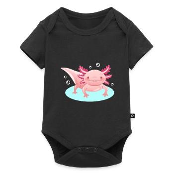 Happy Axolotl Design for Axolotl Lovers - Baby Premium short-sleeve bodysuit - black - Front