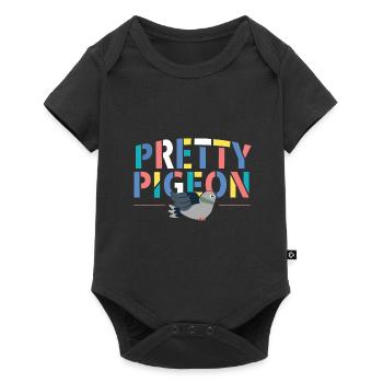 Pretty pigeon Colorful design for pigeon lovers - Baby Premium short-sleeve bodysuit - black - Front