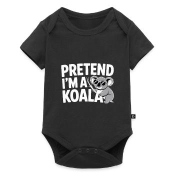 Faire semblant d’être un koala - Body à manches courtes Premium Bébé - noir - Devant