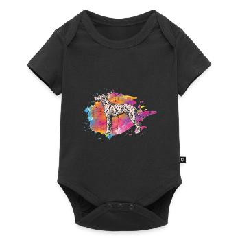Dogs breeds dog Dalmatians - Baby Premium short-sleeve bodysuit - black - Front