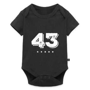 Maillot numéro 43 - Body à manches courtes Premium Bébé - noir - Devant