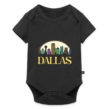 Dallas Night Skyline Design for Proud Dallasans - Baby Premium short-sleeve bodysuit - black - Front