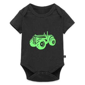 Tractor Vehicle - Baby Premium short-sleeve bodysuit - black - Front