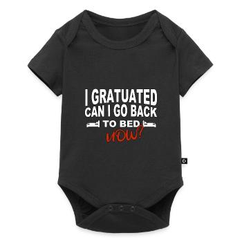 I graduated can I go back to bed now? - Baby Premium short-sleeve bodysuit - black - Front