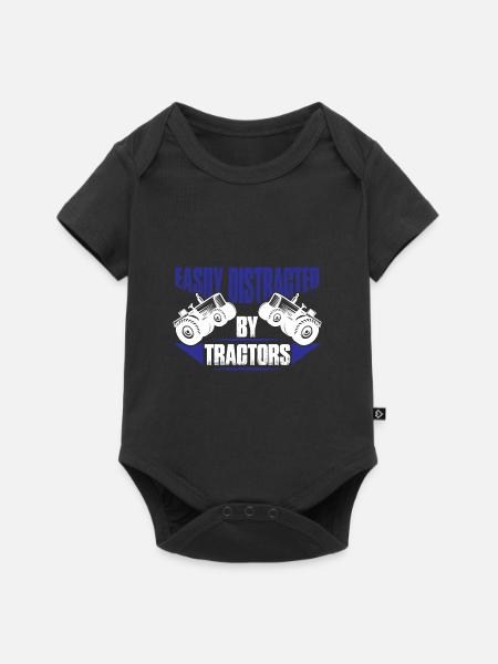 farmer farm - Baby Premium Kurzarmbody - Schwarz