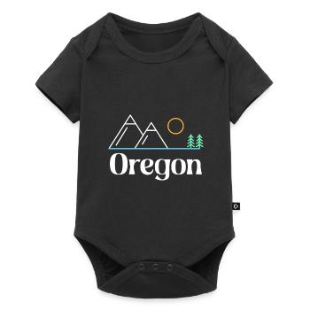 Nature Oregon Design for Proud Oregonians - Baby Premium short-sleeve bodysuit - black - Front